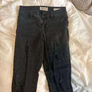 PACSUN Blacked Ripped Jeggings